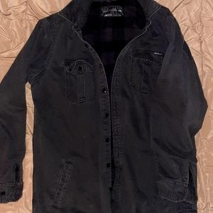Eddie Bauer Heavy Duty fleece lined jacket,  XL, military green color